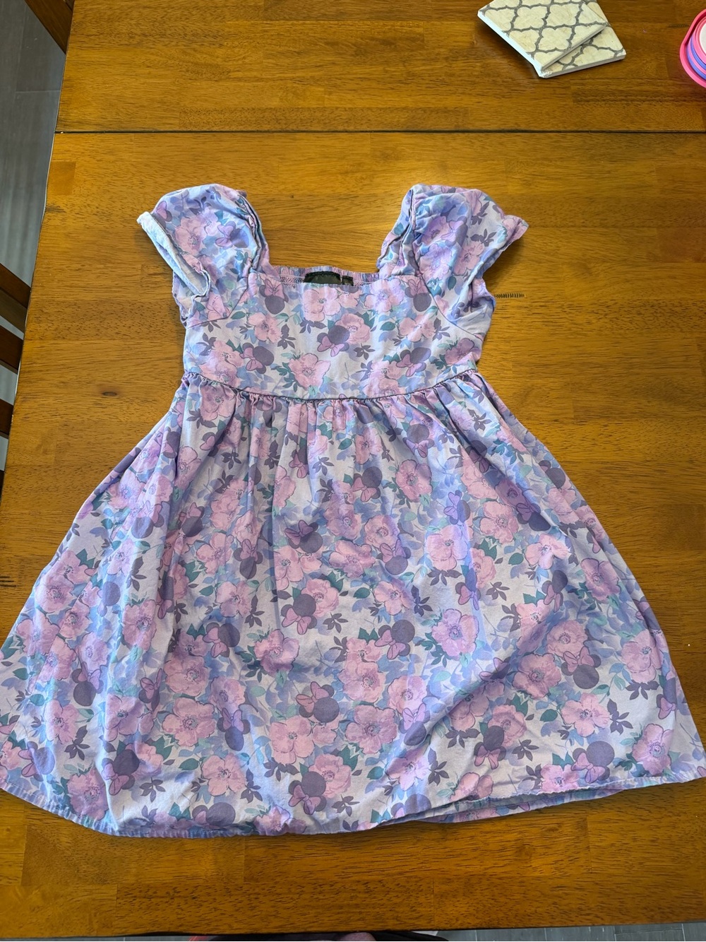 Medium  (8) Disney Minnie Mouse Purple Floral Dress